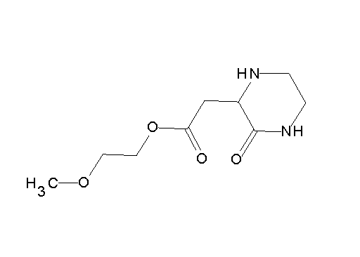 2-methoxyethyl (3-oxo-2-piperazinyl)acetate