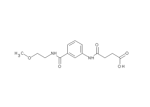 4-[(3-{[(2-methoxyethyl)amino]carbonyl}phenyl)amino]-4-oxobutanoic acid - Click Image to Close
