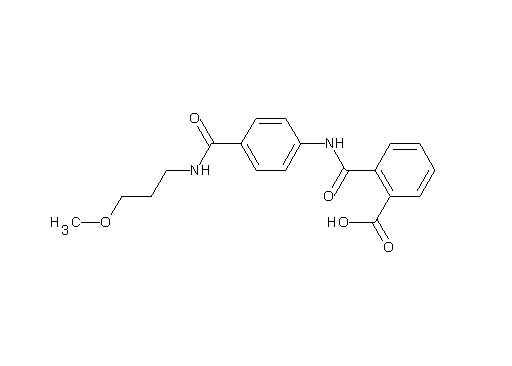 2-{[(4-{[(3-methoxypropyl)amino]carbonyl}phenyl)amino]carbonyl}benzoic acid