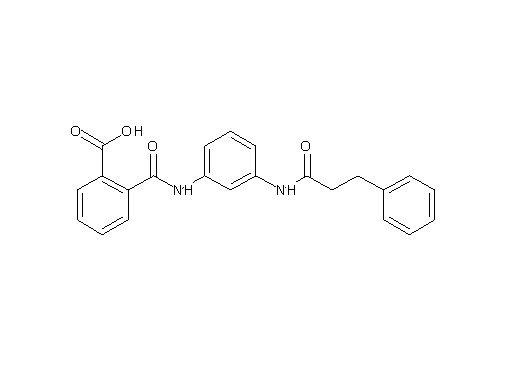 2-[({3-[(3-phenylpropanoyl)amino]phenyl}amino)carbonyl]benzoic acid