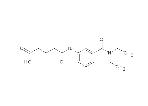 5-({3-[(diethylamino)carbonyl]phenyl}amino)-5-oxopentanoic acid