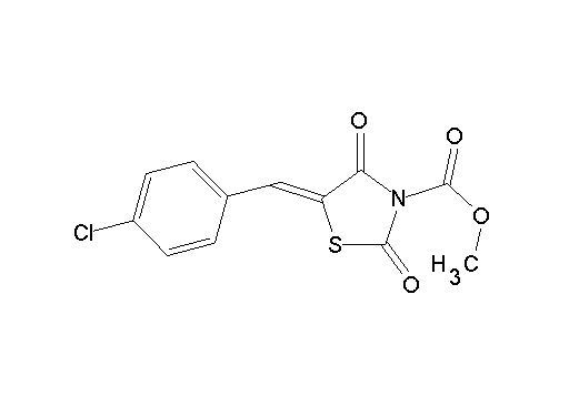 methyl 5-(4-chlorobenzylidene)-2,4-dioxo-1,3-thiazolidine-3-carboxylate - Click Image to Close