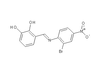 3-{[(2-bromo-4-nitrophenyl)imino]methyl}-1,2-benzenediol - Click Image to Close