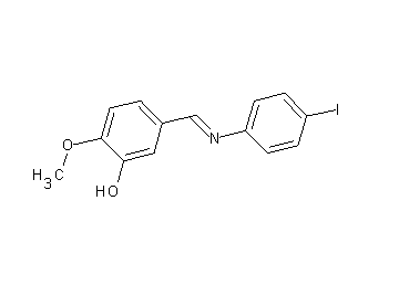 5-{[(4-iodophenyl)imino]methyl}-2-methoxyphenol - Click Image to Close