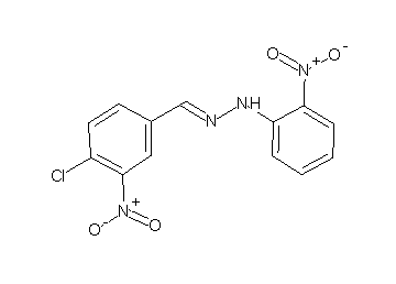 1-(4-chloro-3-nitrobenzylidene)-2-(2-nitrophenyl)hydrazine - Click Image to Close