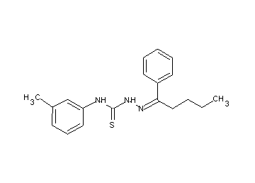 1-phenyl-1-pentanone N-(3-methylphenyl)thiosemicarbazone - Click Image to Close