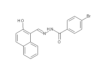 4-bromo-N'-[(2-hydroxy-1-naphthyl)methylene]benzohydrazide - Click Image to Close