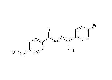 N'-[1-(4-bromophenyl)ethylidene]-4-methoxybenzohydrazide - Click Image to Close