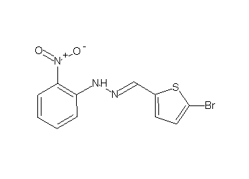 1-[(5-bromo-2-thienyl)methylene]-2-(2-nitrophenyl)hydrazine - Click Image to Close