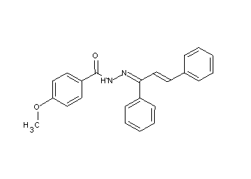 N'-(1,3-diphenyl-2-propen-1-ylidene)-4-methoxybenzohydrazide - Click Image to Close
