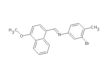 (3-bromo-4-methylphenyl)[(4-methoxy-1-naphthyl)methylene]amine - Click Image to Close