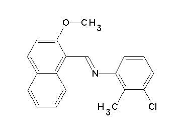 (3-chloro-2-methylphenyl)[(2-methoxy-1-naphthyl)methylene]amine - Click Image to Close