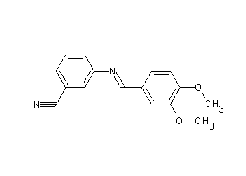 3-[(3,4-dimethoxybenzylidene)amino]benzonitrile - Click Image to Close