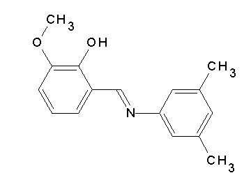 2-{[(3,5-dimethylphenyl)imino]methyl}-6-methoxyphenol - Click Image to Close