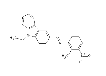 N-[(9-ethyl-9H-carbazol-3-yl)methylene]-2-methyl-3-nitroaniline