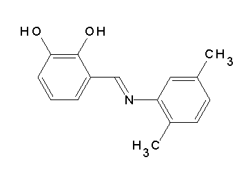 3-{[(2,5-dimethylphenyl)imino]methyl}-1,2-benzenediol - Click Image to Close