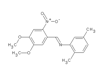 N-(4,5-dimethoxy-2-nitrobenzylidene)-2,5-dimethylaniline - Click Image to Close