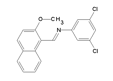 (3,5-dichlorophenyl)[(2-methoxy-1-naphthyl)methylene]amine - Click Image to Close