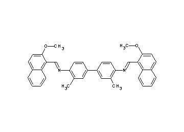 N,N'-bis[(2-methoxy-1-naphthyl)methylene]-3,3'-dimethyl-4,4'-biphenyldiamine - Click Image to Close