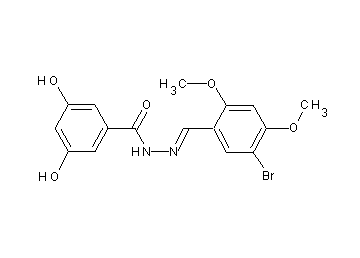 N'-(5-bromo-2,4-dimethoxybenzylidene)-3,5-dihydroxybenzohydrazide - Click Image to Close