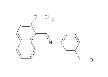 (3-{[(2-methoxy-1-naphthyl)methylene]amino}phenyl)methanol - Click Image to Close