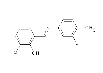 3-{[(3-fluoro-4-methylphenyl)imino]methyl}-1,2-benzenediol - Click Image to Close
