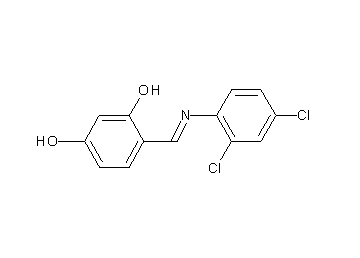 4-{[(2,4-dichlorophenyl)imino]methyl}-1,3-benzenediol - Click Image to Close