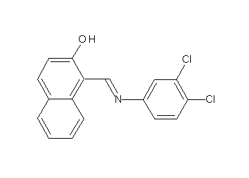 1-{[(3,4-dichlorophenyl)imino]methyl}-2-naphthol - Click Image to Close