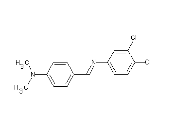 (3,4-dichlorophenyl)[4-(dimethylamino)benzylidene]amine