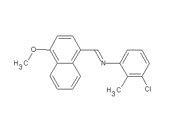 (3-chloro-2-methylphenyl)[(4-methoxy-1-naphthyl)methylene]amine - Click Image to Close