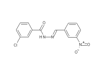 3-chloro-N'-(3-nitrobenzylidene)benzohydrazide - Click Image to Close