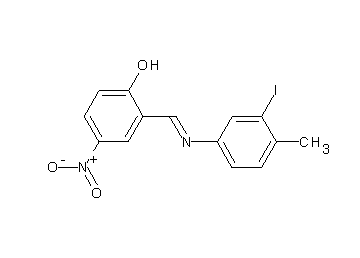 2-{[(3-iodo-4-methylphenyl)imino]methyl}-4-nitrophenol