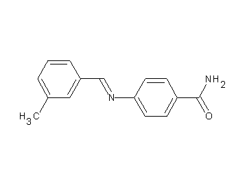 4-[(3-methylbenzylidene)amino]benzamide