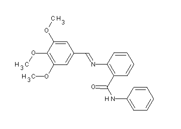 N-phenyl-2-[(3,4,5-trimethoxybenzylidene)amino]benzamide - Click Image to Close