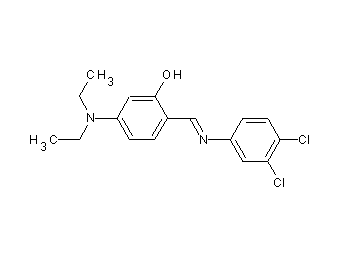 2-{[(3,4-dichlorophenyl)imino]methyl}-5-(diethylamino)phenol