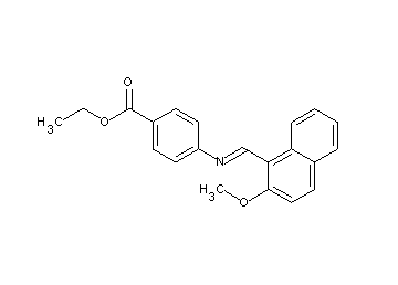 ethyl 4-{[(2-methoxy-1-naphthyl)methylene]amino}benzoate