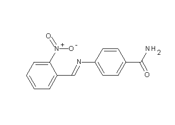 4-[(2-nitrobenzylidene)amino]benzamide