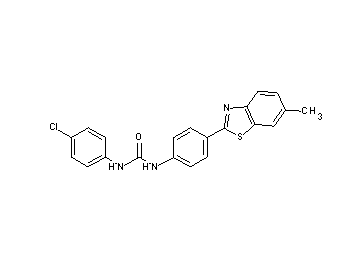 N-(4-chlorophenyl)-N'-[4-(6-methyl-1,3-benzothiazol-2-yl)phenyl]urea - Click Image to Close