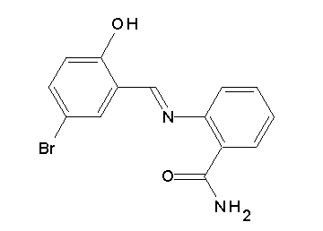 2-[(5-bromo-2-hydroxybenzylidene)amino]benzamide