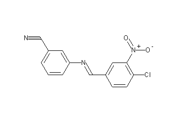 3-[(4-chloro-3-nitrobenzylidene)amino]benzonitrile