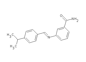 3-[(4-isopropylbenzylidene)amino]benzamide