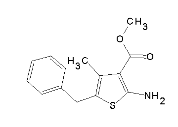 methyl 2-amino-5-benzyl-4-methyl-3-thiophenecarboxylate