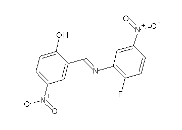 2-{[(2-fluoro-5-nitrophenyl)imino]methyl}-4-nitrophenol - Click Image to Close