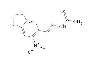 6-nitro-1,3-benzodioxole-5-carbaldehyde thiosemicarbazone - Click Image to Close