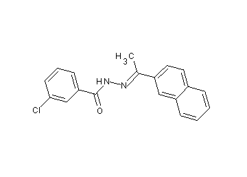 3-chloro-N'-[1-(2-naphthyl)ethylidene]benzohydrazide