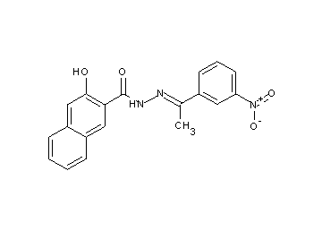 3-hydroxy-N'-[1-(3-nitrophenyl)ethylidene]-2-naphthohydrazide - Click Image to Close