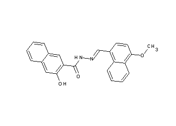 3-hydroxy-N'-[(4-methoxy-1-naphthyl)methylene]-2-naphthohydrazide - Click Image to Close