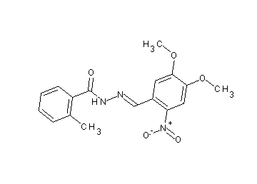 N'-(4,5-dimethoxy-2-nitrobenzylidene)-2-methylbenzohydrazide - Click Image to Close