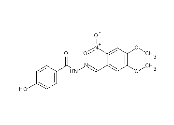 N'-(4,5-dimethoxy-2-nitrobenzylidene)-4-hydroxybenzohydrazide - Click Image to Close