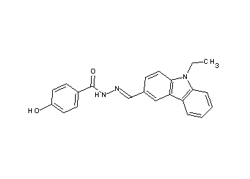 N'-[(9-ethyl-9H-carbazol-3-yl)methylene]-4-hydroxybenzohydrazide - Click Image to Close